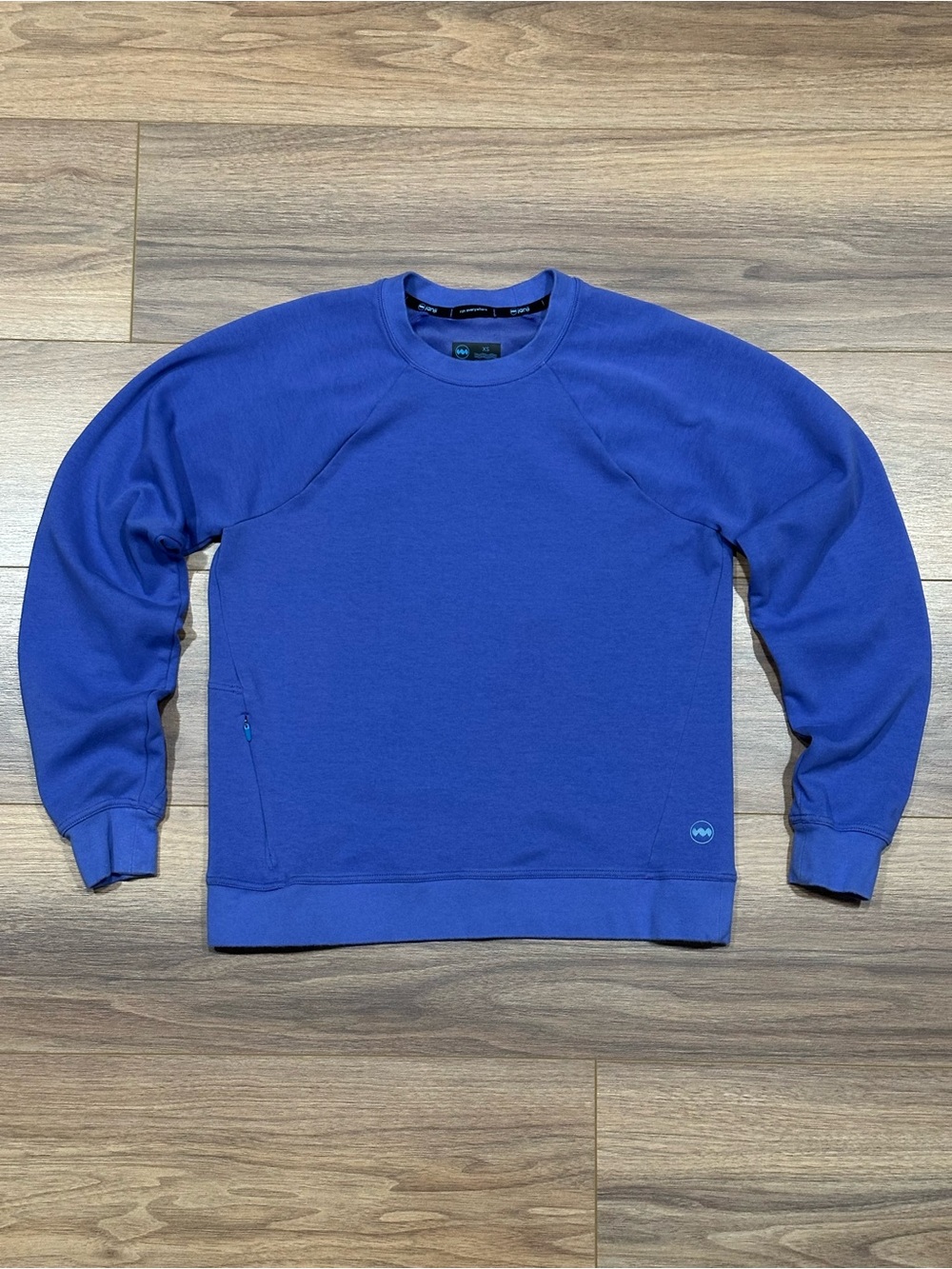 Janji Circuit Knit Sweatshirt in Purple Size XS